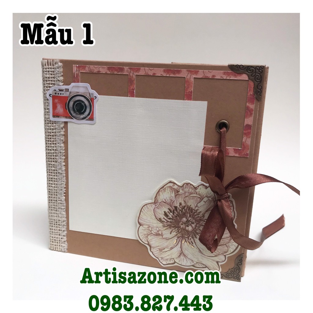 Album ảnh dán - Scrapbook handmade dạng hộp (Đọc kỹ mô tả từng sản phẩm)