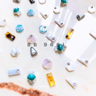 Set 72 viên đá kiểu trang trí móng nail