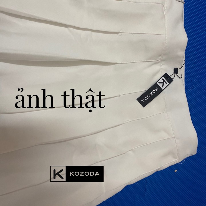 Chân váy tennis xếp li màu trắng đen xếp ly skirt cạp lưng cao ngắn chữ a phong cách ulzzang cv5b kozoda | BigBuy360 - bigbuy360.vn