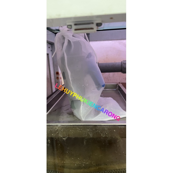 Túi Lọc Hồ Cá, Túi Lưới Lọc Dây Rút Bể Cá Chống Tràn Kích Thước 15x30cm