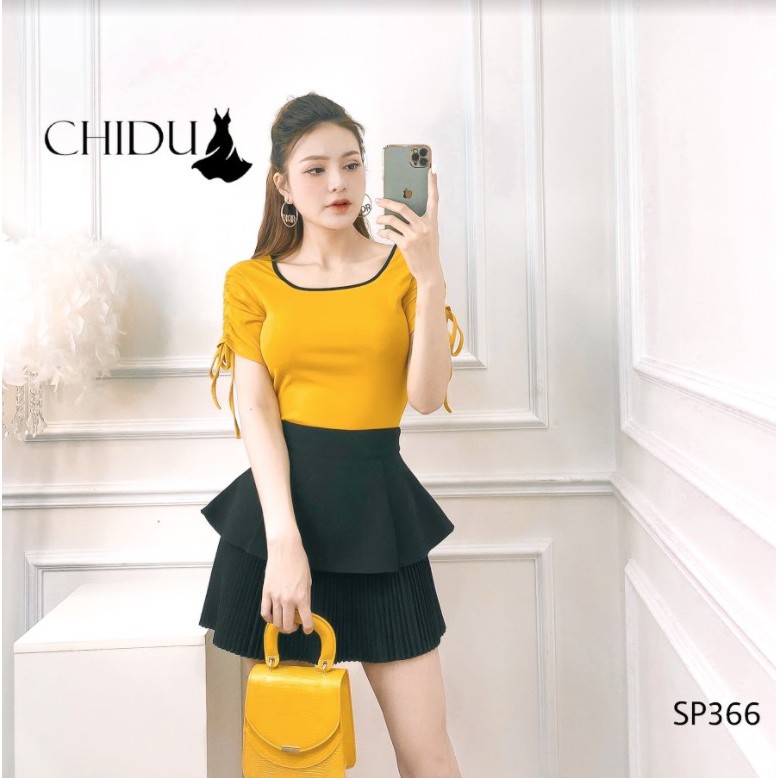 [ Mã WASTAPR giảm 10K đơn 50K] CHIDU Áo phông rút tay nữ tính SP366 | BigBuy360 - bigbuy360.vn