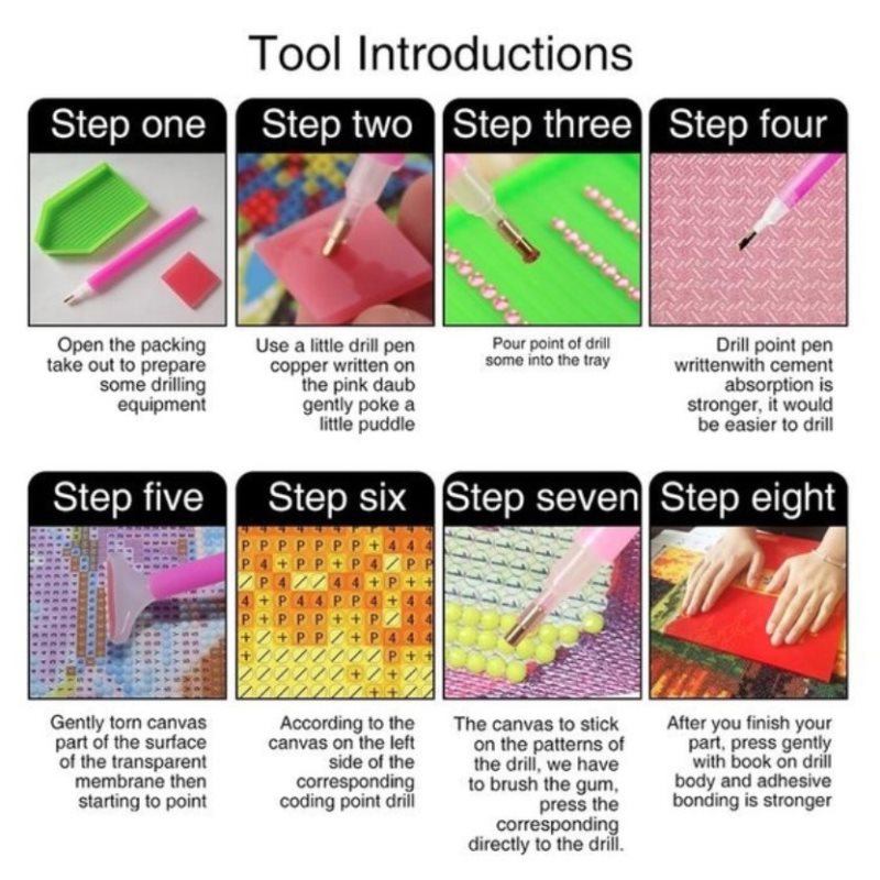 Bộ Tranh Đính Đá 5D Họa Tiết Ba Viên Đá Độc Đáo DIY 0129