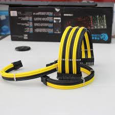 [Mã ELSE50 giảm 50k] Dây nguồn bọc lưới nối dài 24Pin- 8Pin-6Pin 4Pin lõi 18AWG