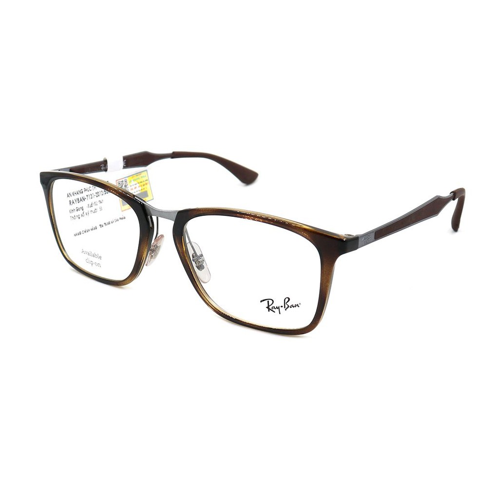 (Hàng chính hãng) Gọng kính nam nữ Rayban RB7131 2012 (55-19-145) màu sắc thời trang, thiết kế dễ đeo bảo vệ mắt