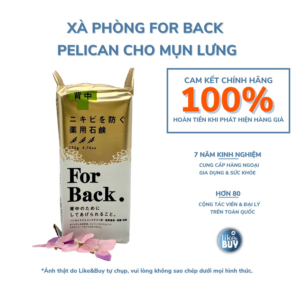 Xà phòng For Back Pelican Medicated Soap giúp giảm mụn lưng - hàng nội địa LikeandBuy