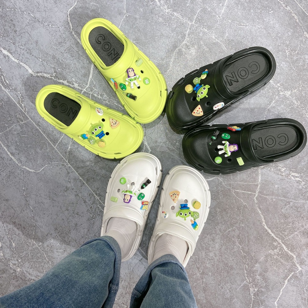 Crocs Xăng đan Cao Su Đục Lỗ Thời Trang Đi Biển Mùa Hè Cho Nữ