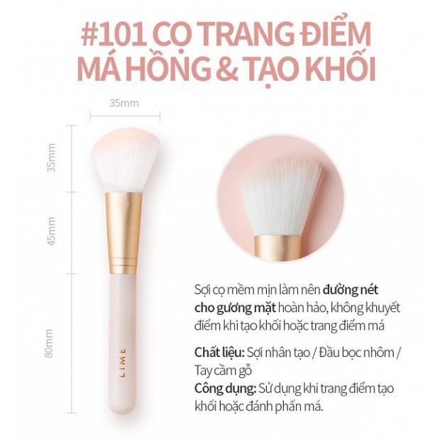 Cọ Trang Điểm Cơ Bản Lime Brush