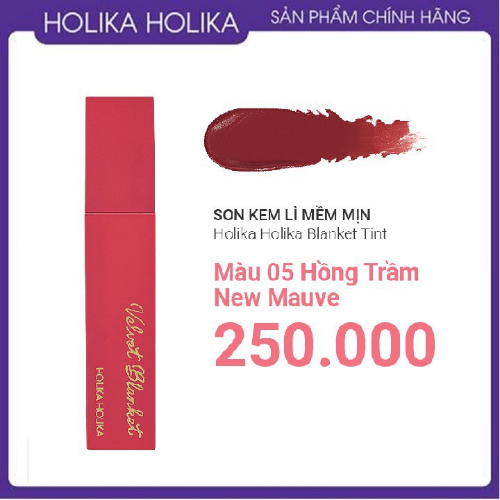 Son kem HOlika Blanket tint các màu nhập khẩu chính hãng, Azooo phân phối