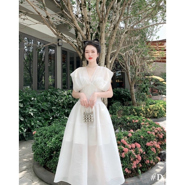 com bo đầm tơ chốt live