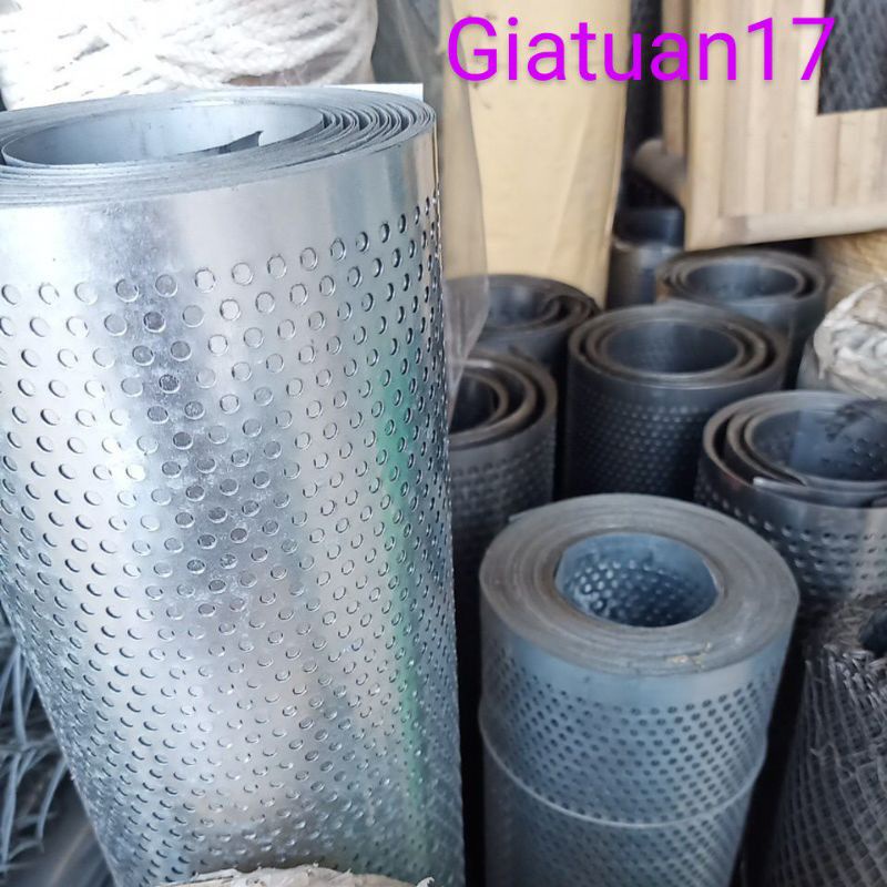 Tôn lỗ, tôn đục lỗ,lưới ruồi kẽm chống rỉ lỗ 4li dày 4.5zem