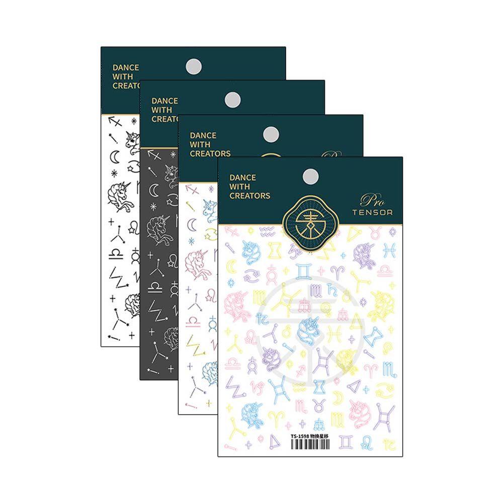 QQMALL Miếng Dán Trang Trí Móng Tay 5D Dễ Thương Dành Cho Nữ