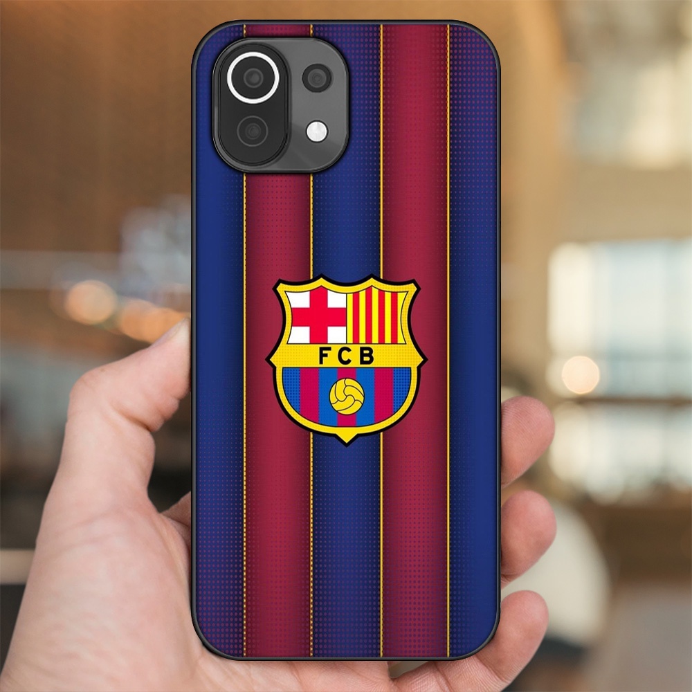 Ốp lưng Xiaomi Mi 11 Lite viền đen in hình Barcelona Barca