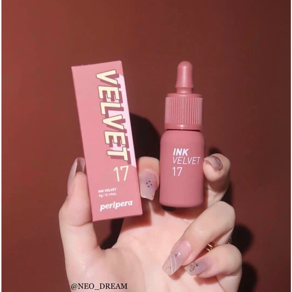 [Hồng Dịu Dàng] Son Kem Lì Peripera Ink Velvet Collection Pink Moment 8g #17