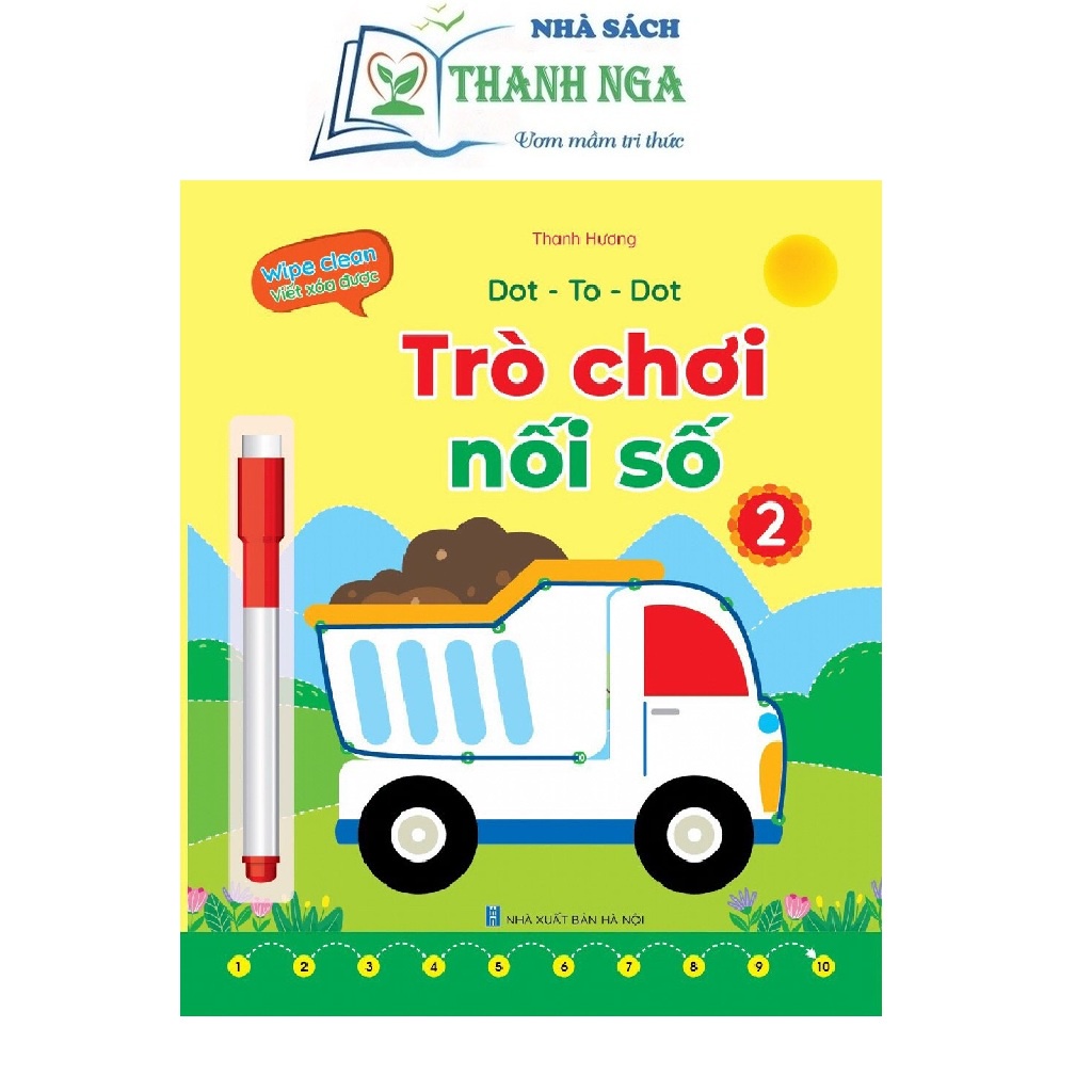 Sách Bộ Vở Viết Xóa Được - Wipe Clean - Trò chơi phát triển trí tuệ - Tìm kiếm thông minh- Trờ chơi nối số (bộ 04 cuốn)