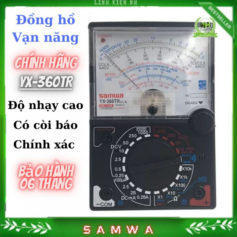 Đồng hồ đo điện vạn năng YX-360TR chính hãng có còi báo ON/OFF