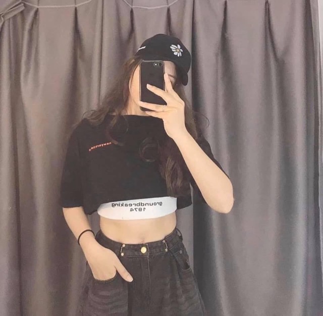 Set croptop newyork + crop 3 lỗ ( ảnh thật)