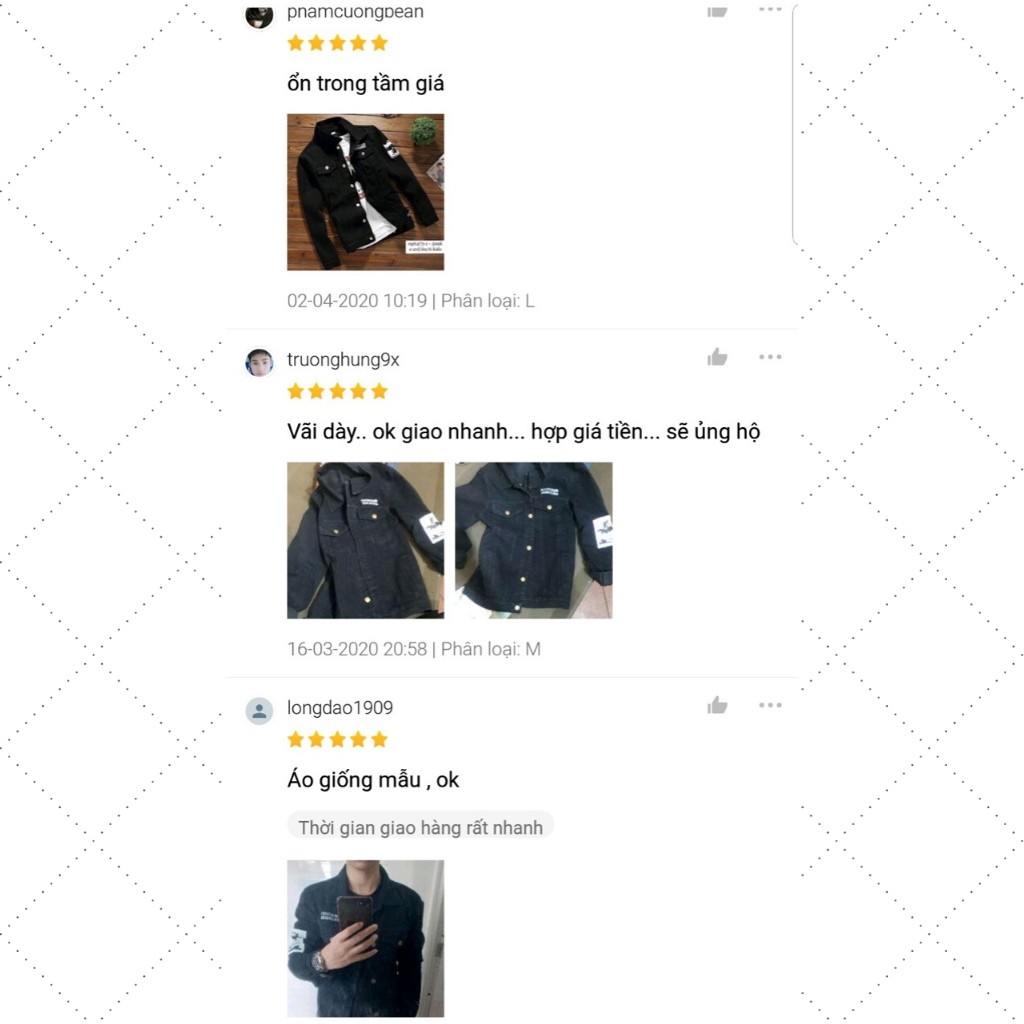 Áo Khoác Nam - Áo Khoác Jean Nam LOGO Tay Ngực Cổ Cao Cấp Phong Cách Trẻ Trung | BigBuy360 - bigbuy360.vn