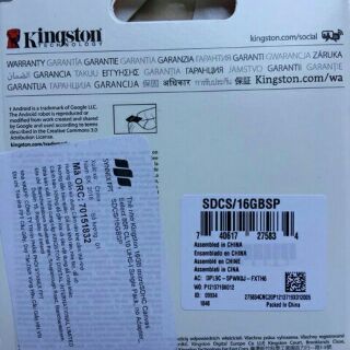 USB KINGSTON 8GB 16GB 32GB