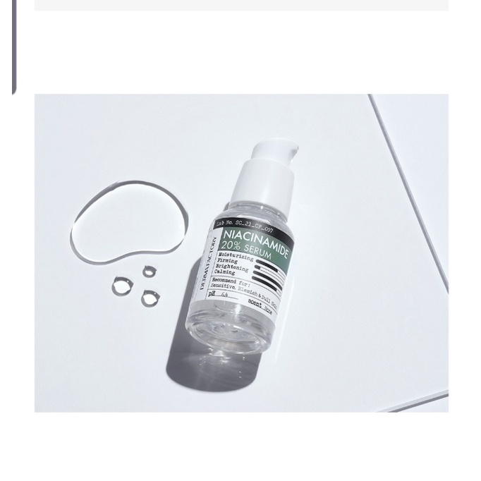 Tinh chất dưỡng trắng giảm dầu DERMA FACTORY NIACINAMIDE 20% SERUM 30ml