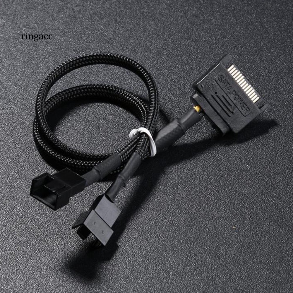 Dây Cáp Nối Dài Từ 15pin Sang 2 Cổng 3pin 4pin Cho Quạt Máy Tính