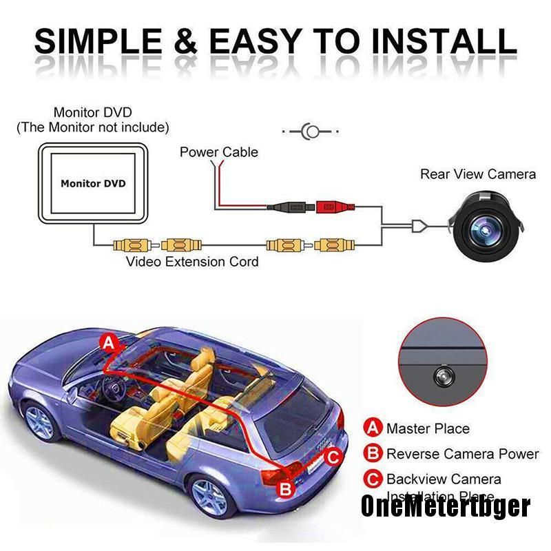 Camera sau hỗ trợ lùi xe cho xe hơi nhìn vào ban đêm Ntsc/ Pal | BigBuy360 - bigbuy360.vn