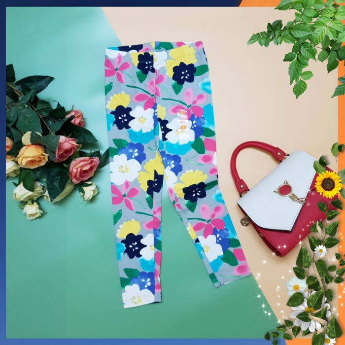 Quần Thun Dài Bé Gái, Quần Legging Bé Gái Cotton Co Giãn 4 Chiều Mềm Mịn Mát Cực Đẹp