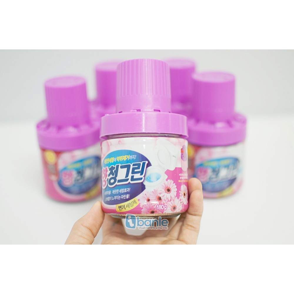 Cốc nhựa thả bồn cầu Hàn Quốc Cao Cấp, Chai thả bồn cầu vệ sinh tạo hương 450ml khử mùi và diệt khuẩn