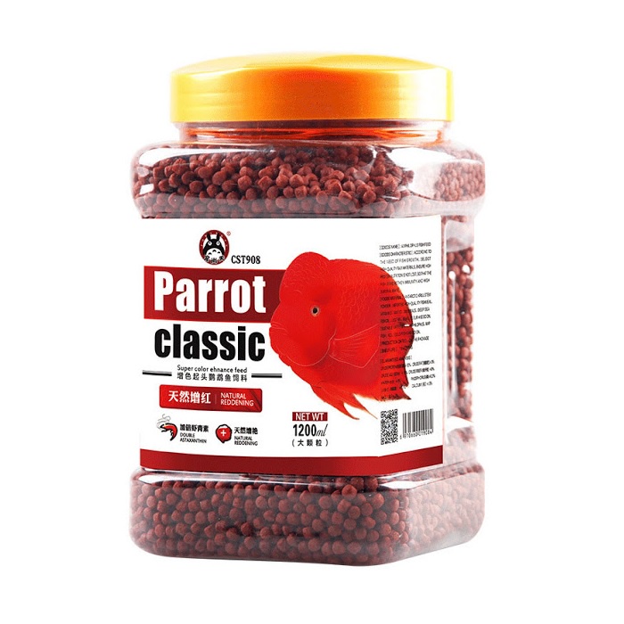 THỨC ĂN CAO CẤP CHO CÁ HỒNG KÉT, LA HÁN, TAI TƯỢNG HỘP 1,1KG