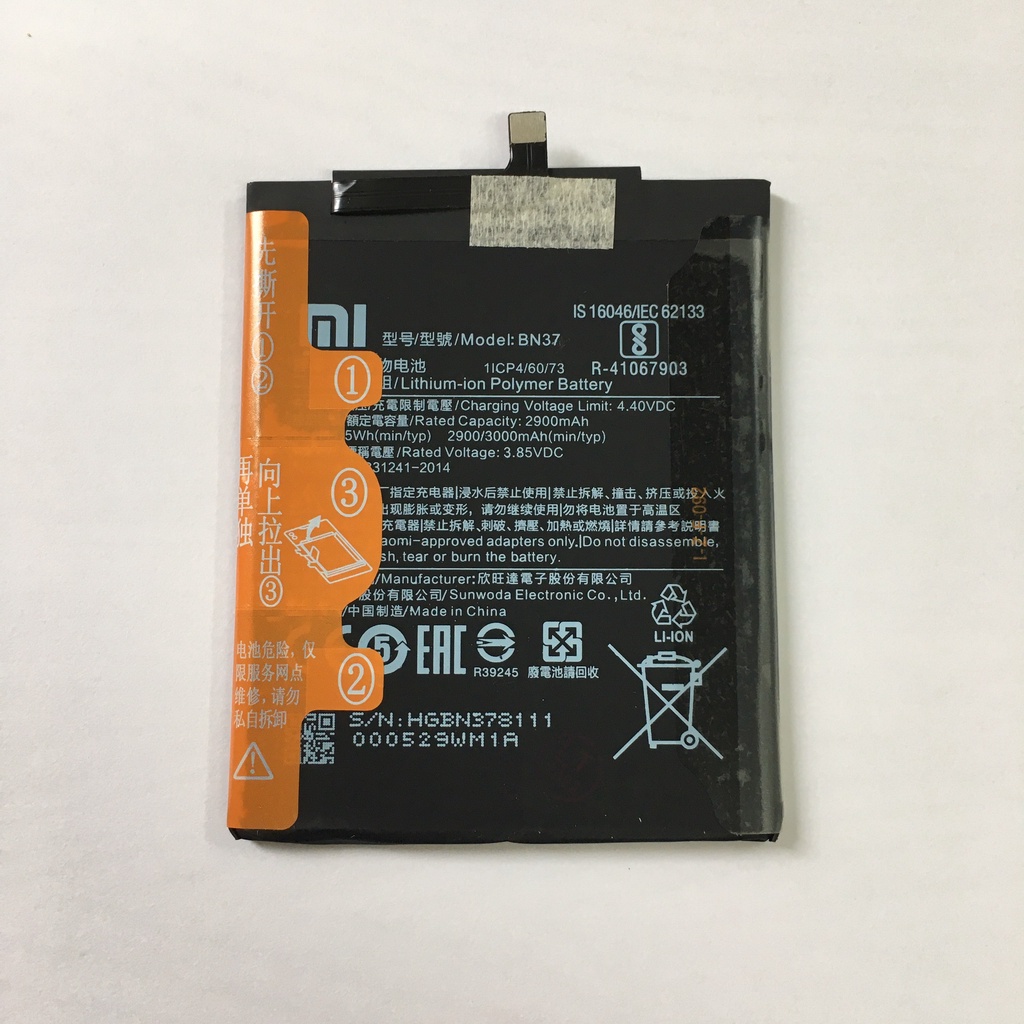Pin Xiaomi Redmi 6 / Redmi 6A BN37
