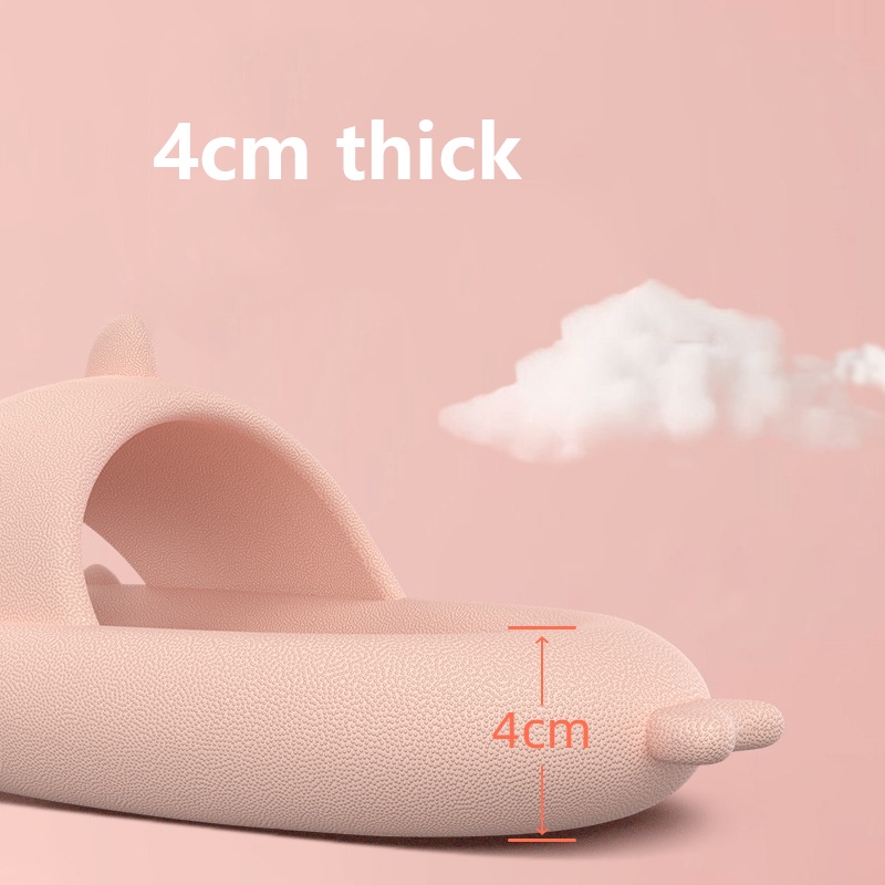 SUGE Dép đi trong nhà cá mập 4cm cho trẻ em