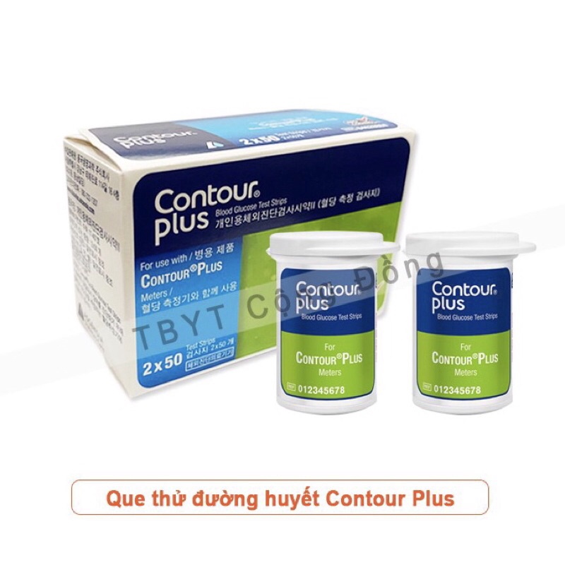 QUE THỬ ĐƯỜNG HUYẾT CONTOUR PLUS (50 que và 100 que)