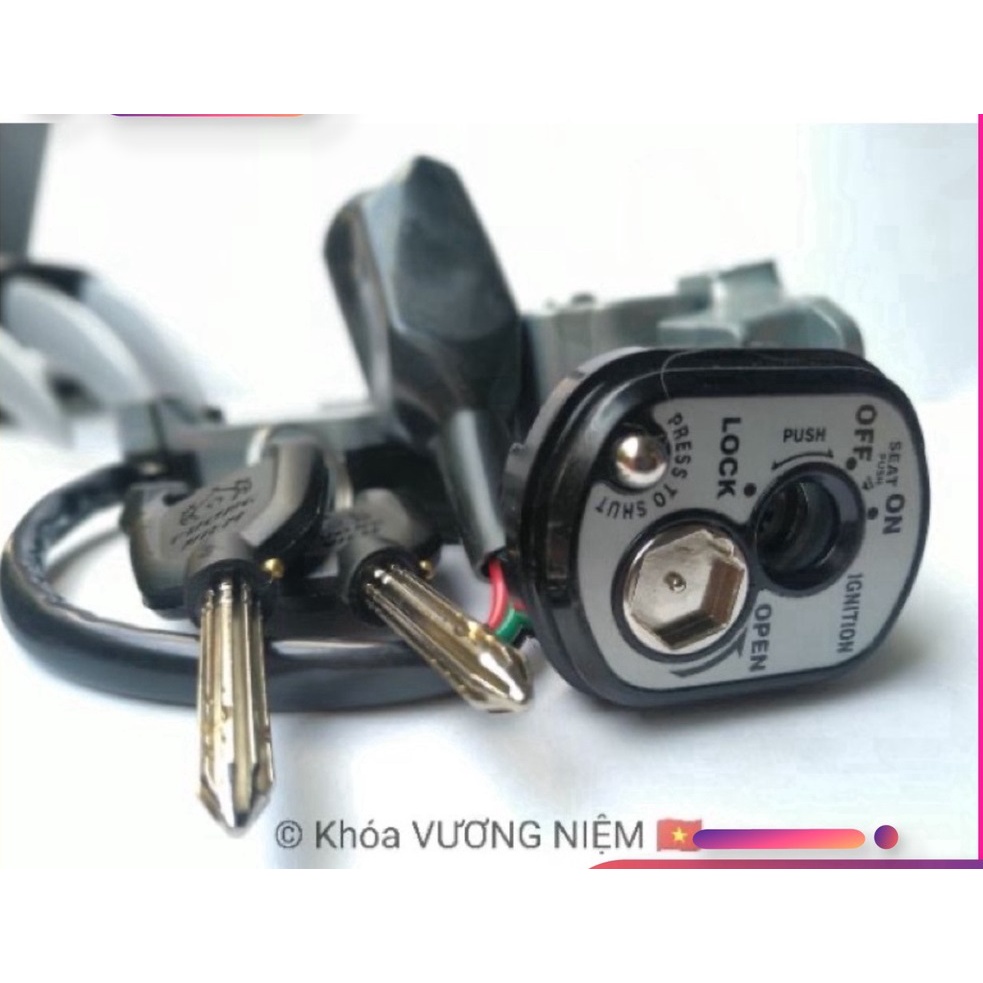 Bộ Ổ Khoá Xe Future X Chìa 8 Cạnh Chống Trộm Cao Cấp Chính Hãng