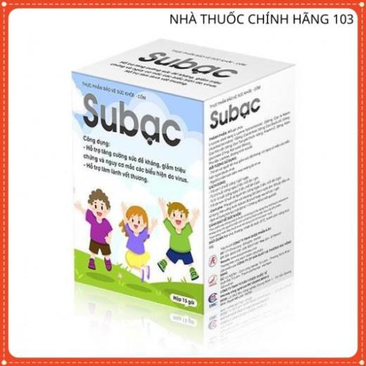 CỐM SUBẠC - HỖ TRỢ TĂNG CƯỜNG SỨC ĐỀ KHÁNG CHO TRẺ (15 GÓI)