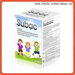 CỐM SUBẠC - HỖ TRỢ TĂNG CƯỜNG SỨC ĐỀ KHÁNG CHO TRẺ (15 GÓI)