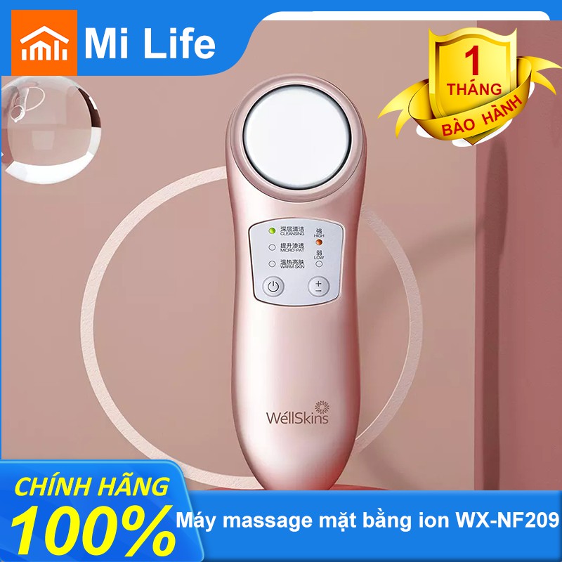 Máy massage mặt bằng ion WellSkins WX-NF209|BH 3Tháng