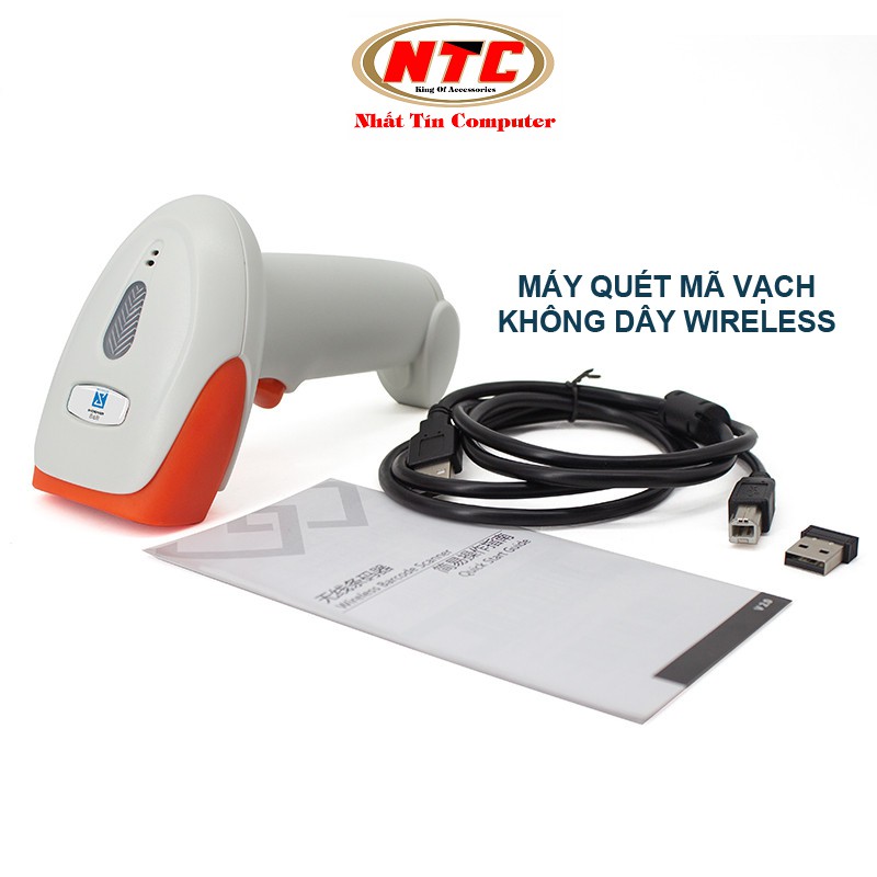 Máy quét mã vạch không dây Wireless Barcode Scanner S10-WG (Trắng) - Nhất Tín Computer