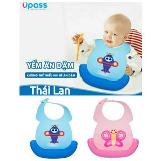 Yếm nhựa UPASS  có Máng - Đủ 4 hình dễ thương cho bé