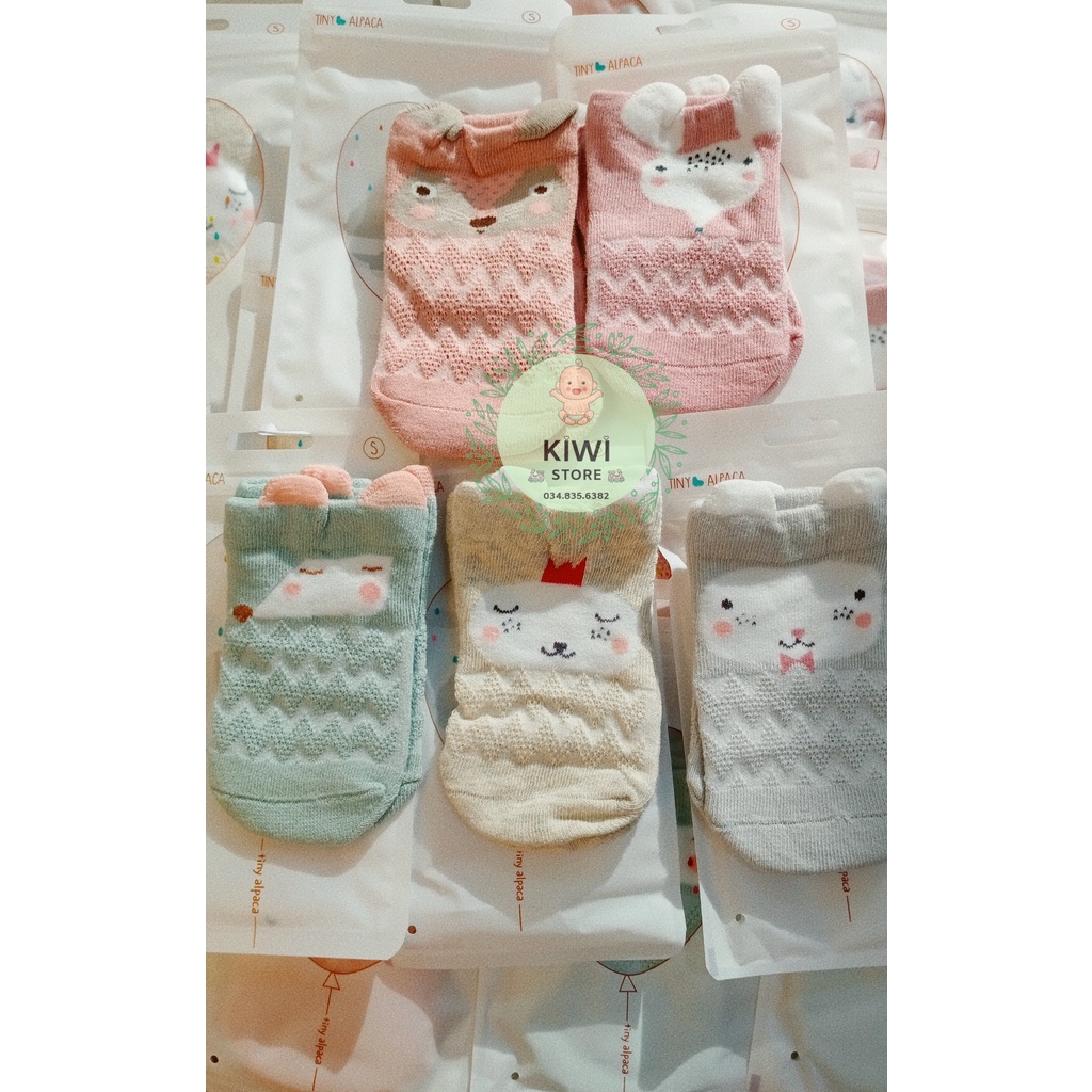 Tất lưới Tiny Alpaca Mềm Mịn Cho Bé Size S