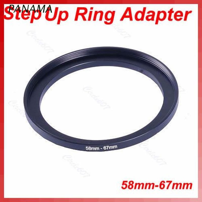 NAMA 1 PC Metal 58mm-67mm 58-67 mm 58 to 67 Step Up Filter Ring Adapter Black