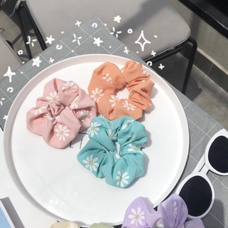 Dây buộc tóc scrunchies peony mẫu mới