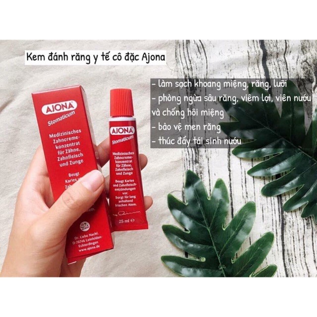 KEM ĐÁNH RĂNG  Y TẾ AJONA 25ML