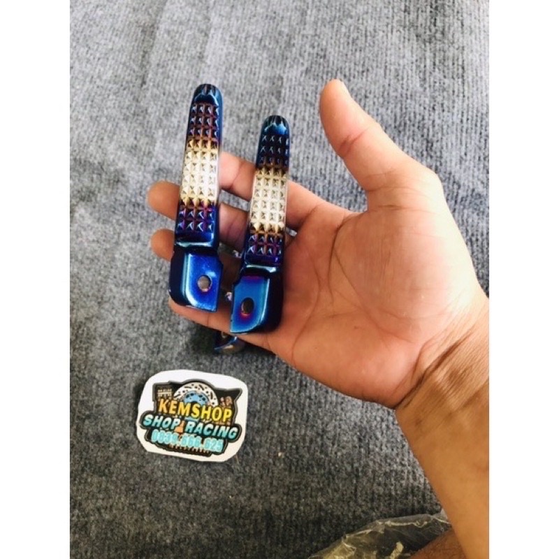 Để chân sau titan 7 màu lắp các loại xe cực đẹp