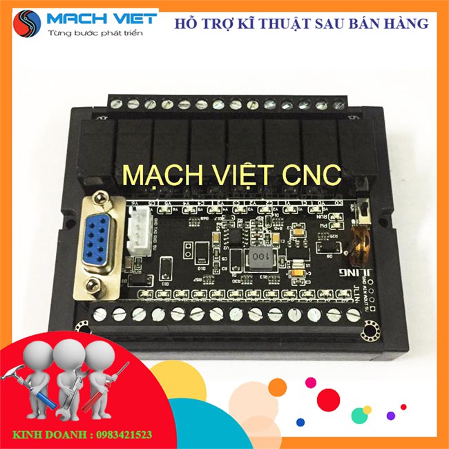 Bộ lập trình PLC FX1N 10MT, FX1N 10MR, FX1N-20MT, FX1N-14MR FX1N 20MT, FX1N 20MR có đế gài