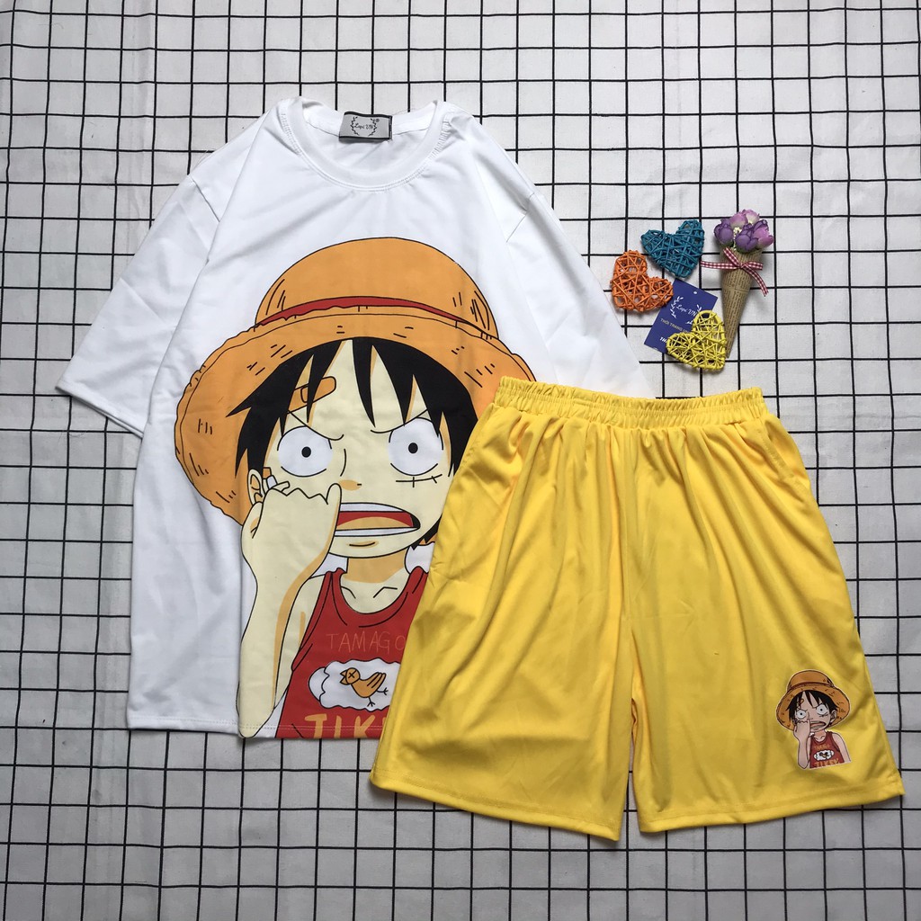 Đồ Bộ Hoạt Hình Uniex Tay Lỡ Luffy Lapi VN, Đồ Bộ Cartoon, Freesize, Thun Cotton, Nam Nữ Đều Mặc Được | BigBuy360 - bigbuy360.vn