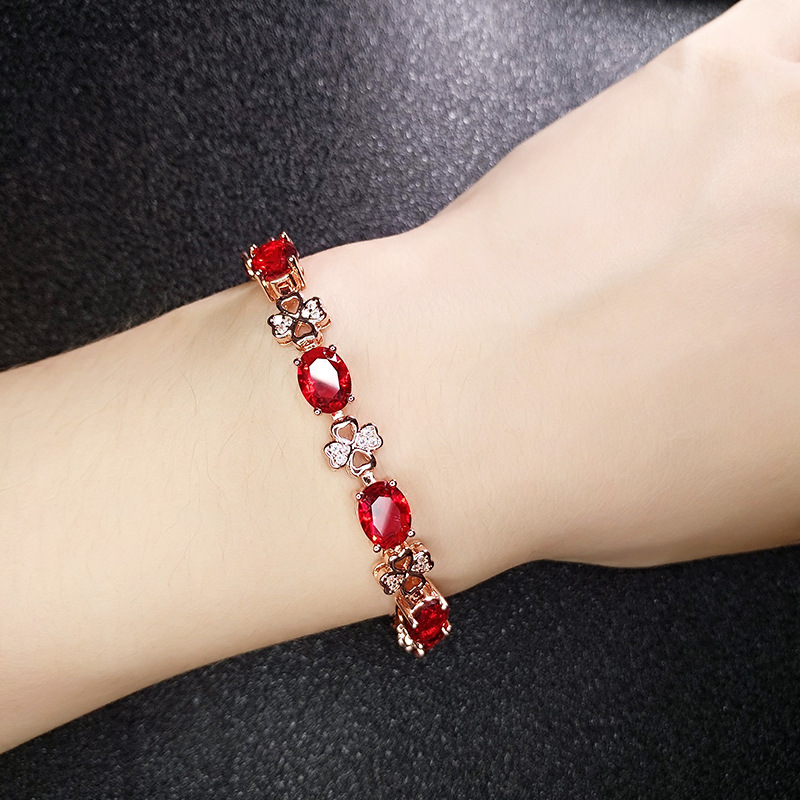 Vòng Đeo Tay Đính Đá Saphia Xinh Xắn Cho Nữ