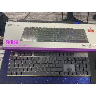 Bàn phím cơ Cooler Master - SK650 CHERRY MX RED Low Profile RGB ( RED Switch )