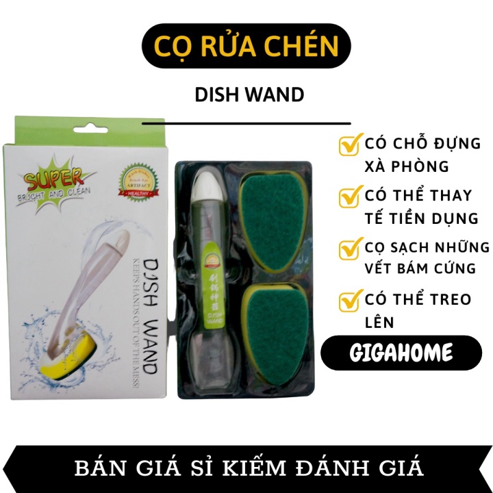 Cọ Rửa Chén GIGAHOME Cây Cọ Vệ Sinh Nhà Bếp Cán Dài Đa Năng Có Chỗ Đựng Xà Phòng 7251