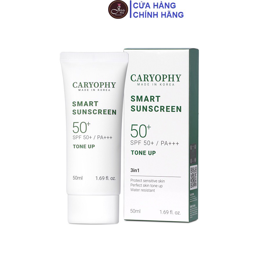 Kem Chống Nắng Caryophy Smart Sunscreen SPF 50+ PA +++ Tone Up 50ml