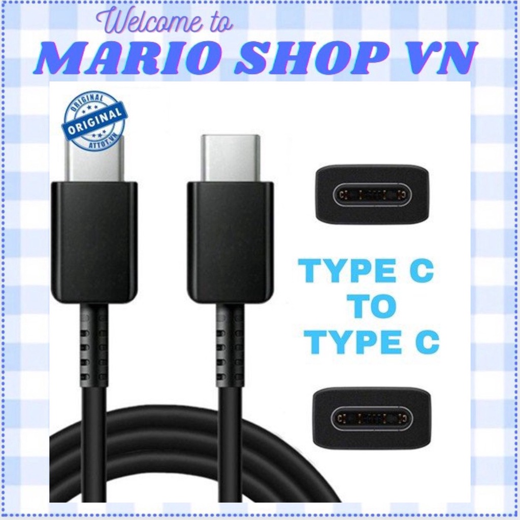 Cáp sạc nhanh chân Type C ra Type C (C To C)