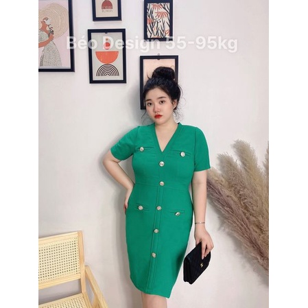 Đầm bigsize nữ Béo Design Đầm body 51kg đến 95kg